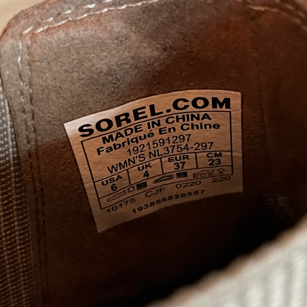 Sorel Taupe Suede Wedge Chelsea Ankle Boots - Picture 3 of 4